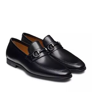 Magnanni Bennett II Bit Loafers in Black Size 12